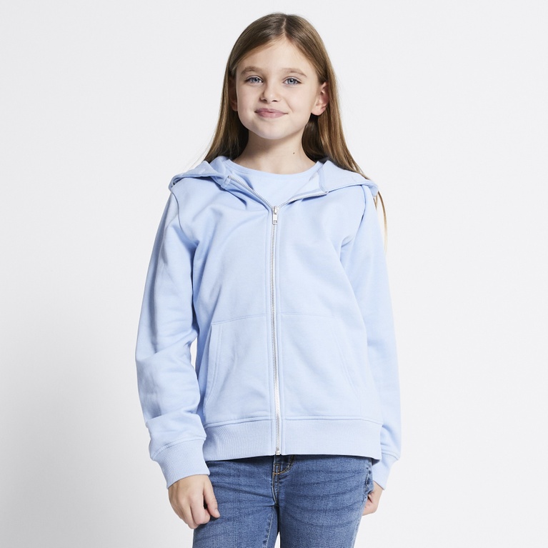 Zip hoodie "Tom star" Light blue